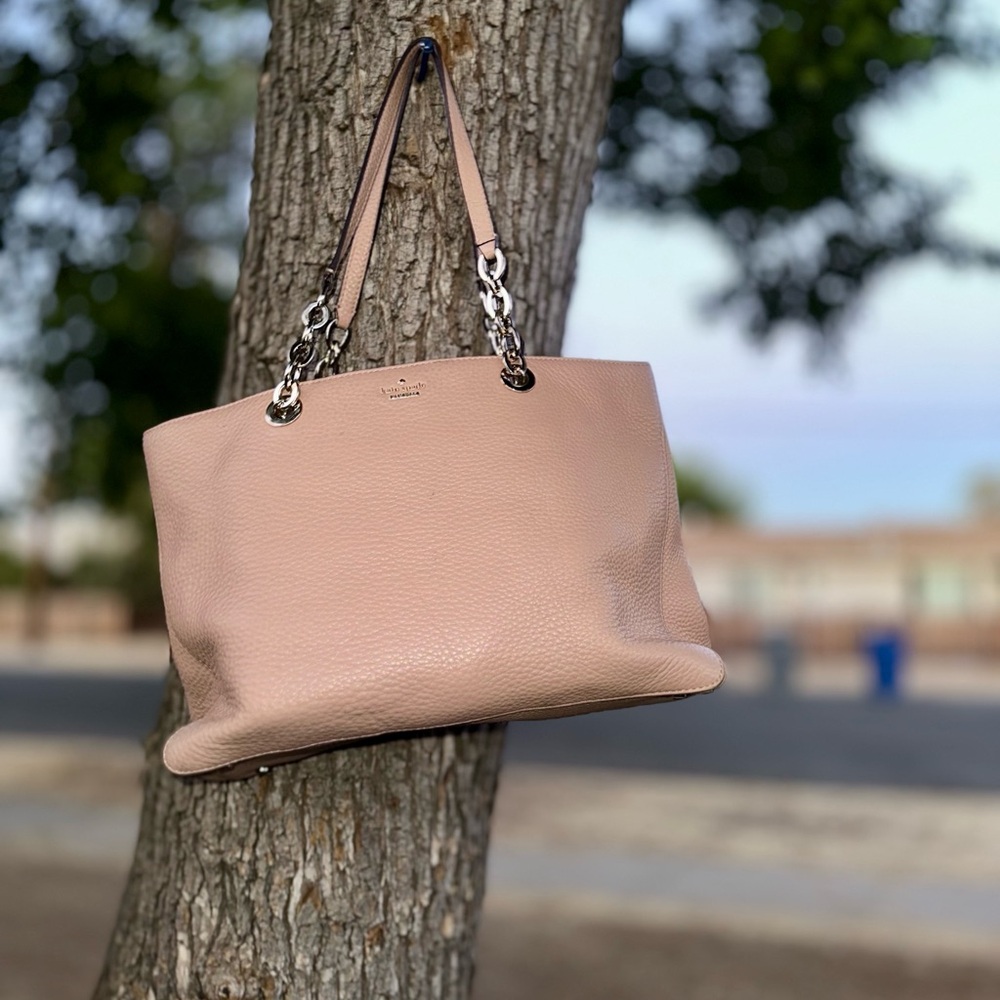 Kate Spade Pink Large Leather Tote Bag - Picture 7 of 11
